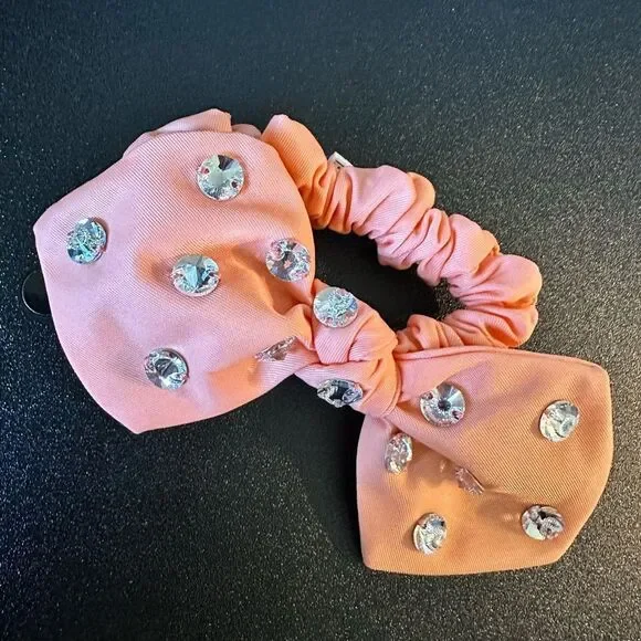 Stoney Clover Lane NWT crystal scrunchie peach - Picture 1 of 3